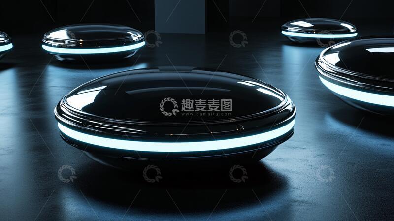 高清大图下载【趣麦麦图】科技感车灯产品智能建模