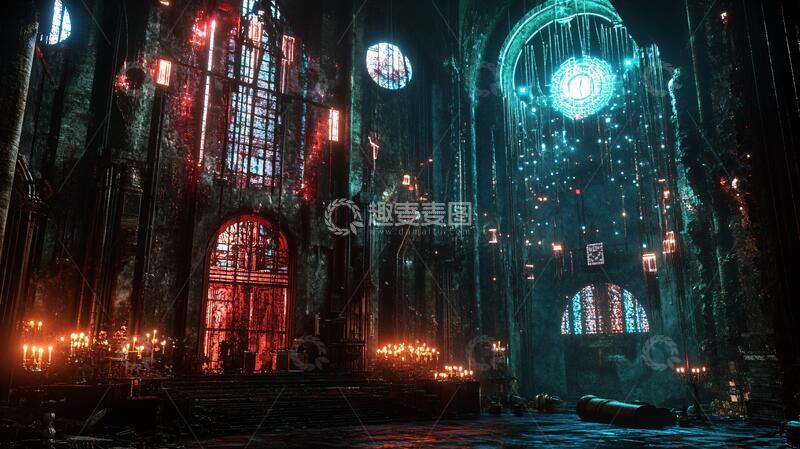 高清大图下载【趣麦麦图】神秘的神殿奇幻神殿教堂