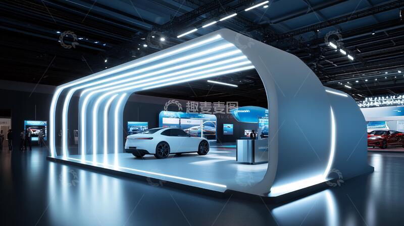 高清大图下载【趣麦麦图】进博会汽车馆