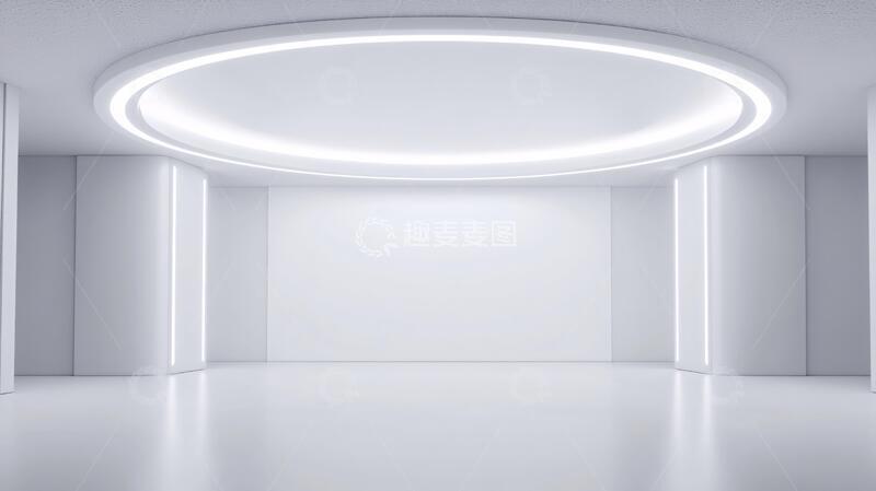 简约秀场展厅背景大厅