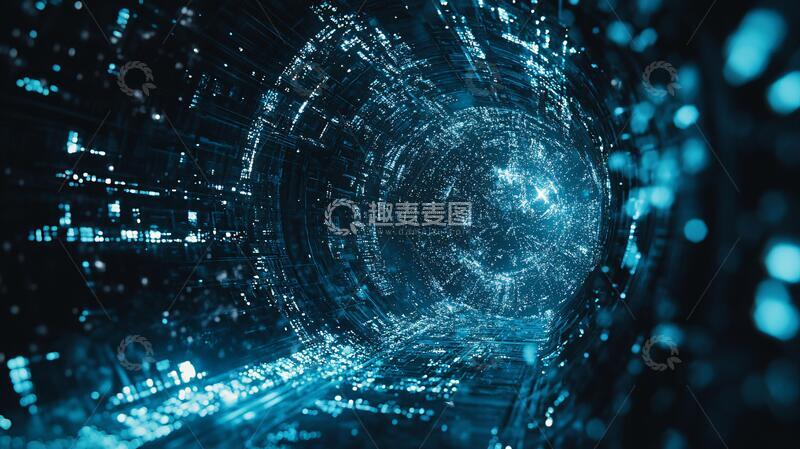 高清大图下载【趣麦麦图】网络科技大数据背景14