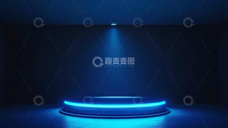 高清大图下载【趣麦麦图】圆形科技舞台20