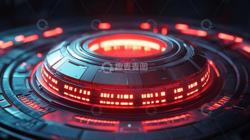 高清大图下载【趣麦麦图】科幻仪表盘科技红色科幻