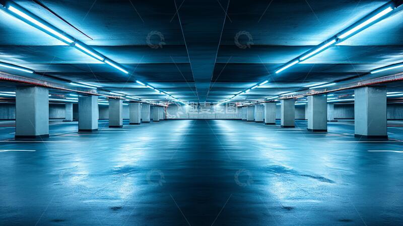 高清大图下载【趣麦麦图】地下车库背景1