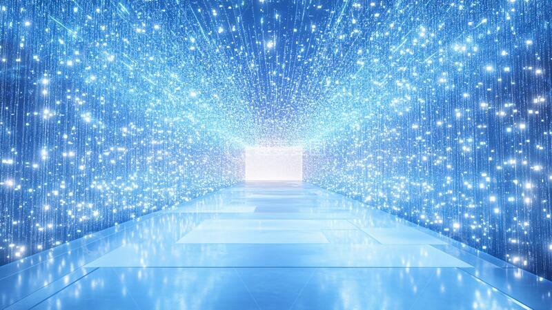 高清大图下载【趣麦麦图】梦幻灯光隧道2