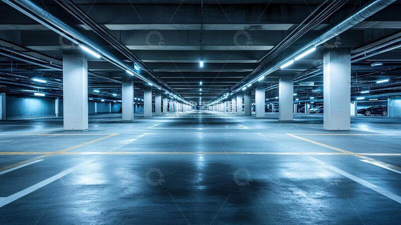 高清大图下载【趣麦麦图】楼盘地下车库