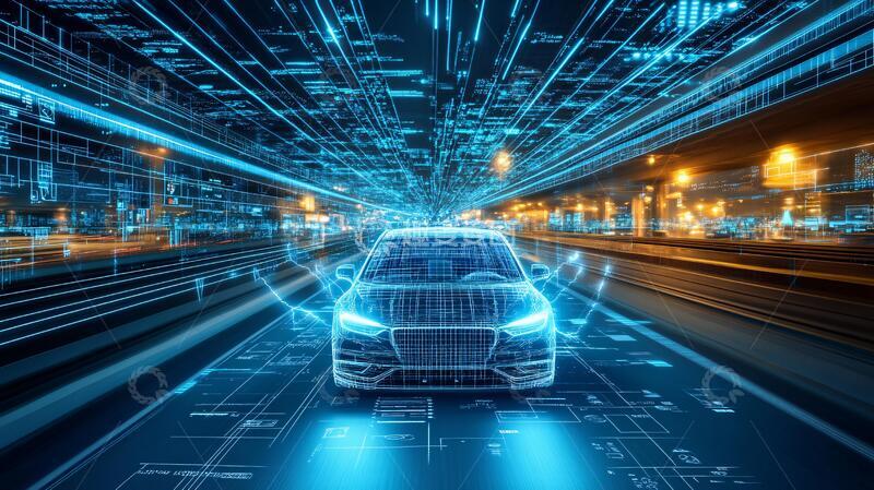 高清大图下载【趣麦麦图】汽车科技背景16