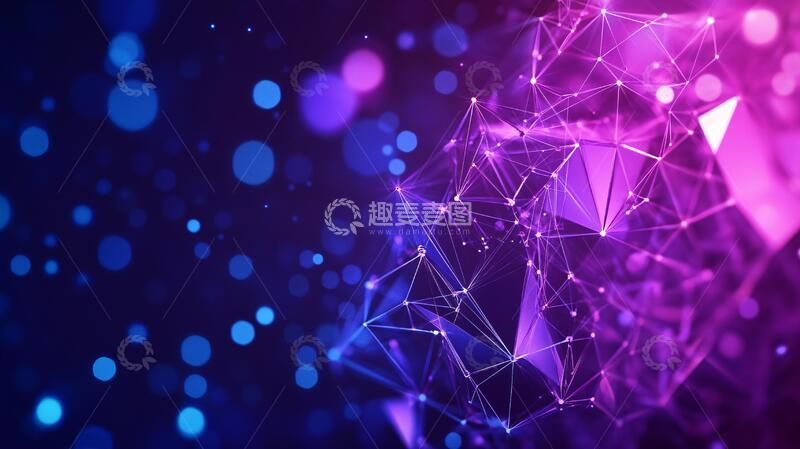 高清大图下载【趣麦麦图】人工智能科幻抽象几何