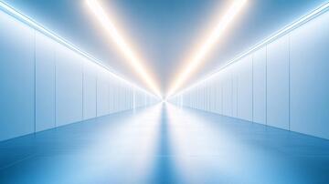 灯带走廊走廊灯光科幻