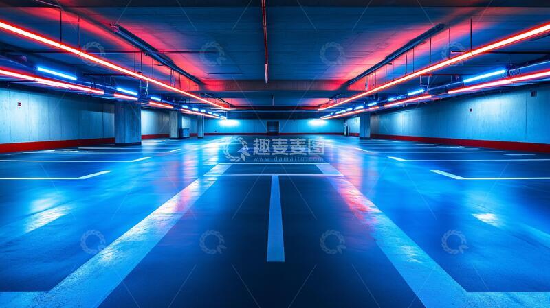 高清大图下载【趣麦麦图】高端地下车库