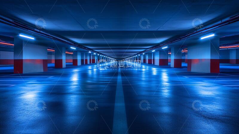 高清大图下载【趣麦麦图】地下停车场场景4