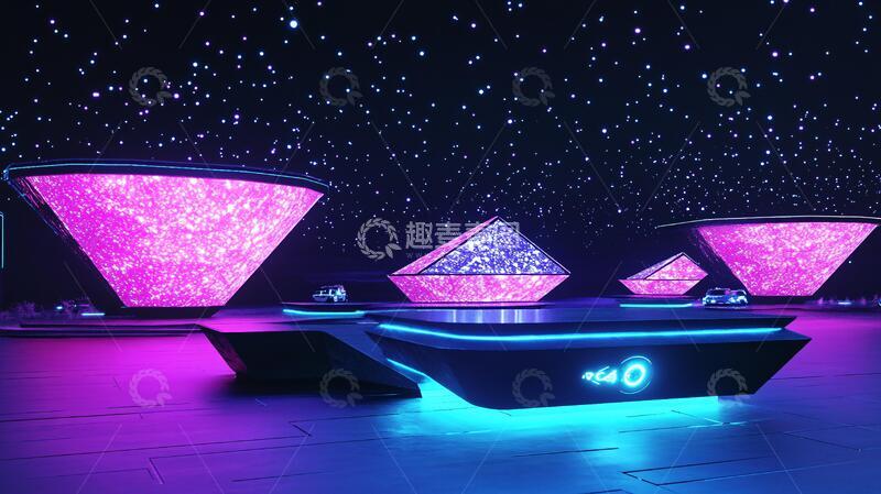 高清大图下载【趣麦麦图】赛博朋克风格迎宾区26