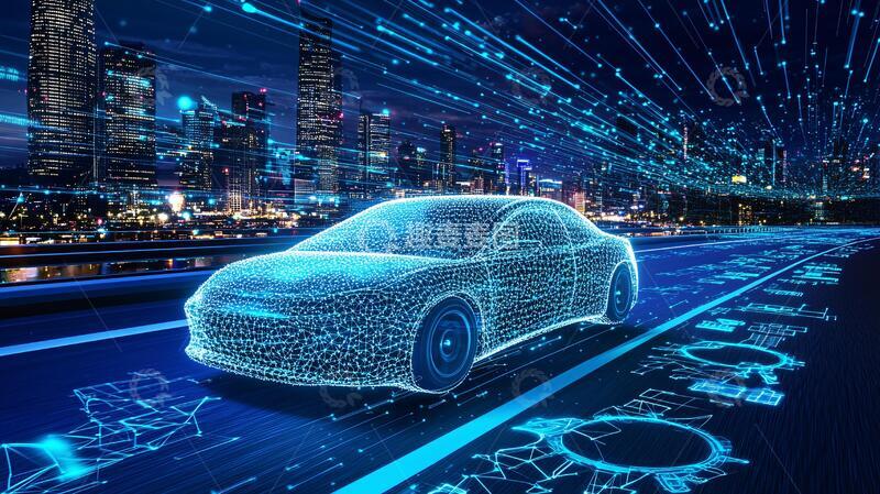 高清大图下载【趣麦麦图】车展科技背景9