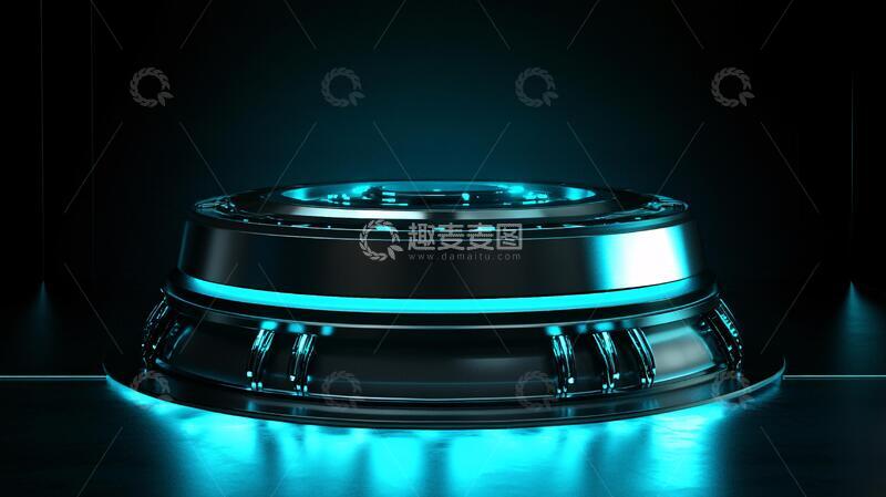 高清大图下载【趣麦麦图】圆形科技舞台15