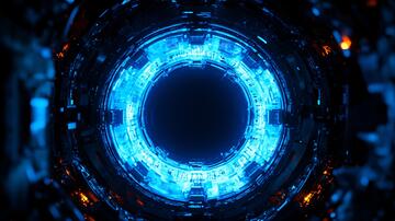 科技门洞科技科幻蓝色