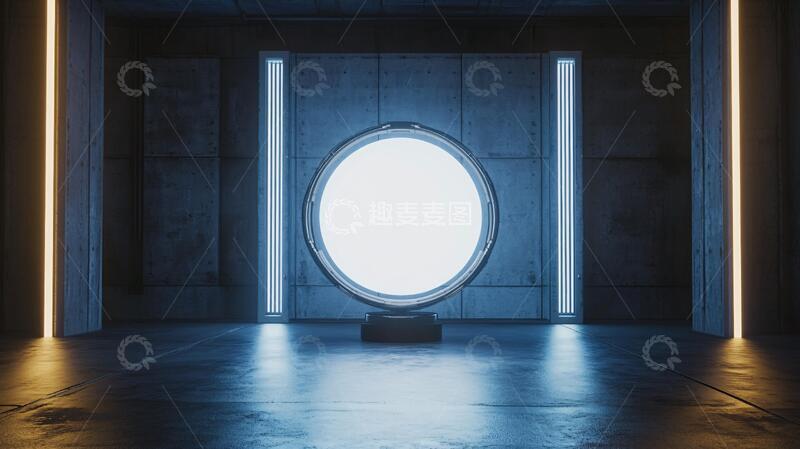 高清大图下载【趣麦麦图】-科幻拱门科幻拱门科技