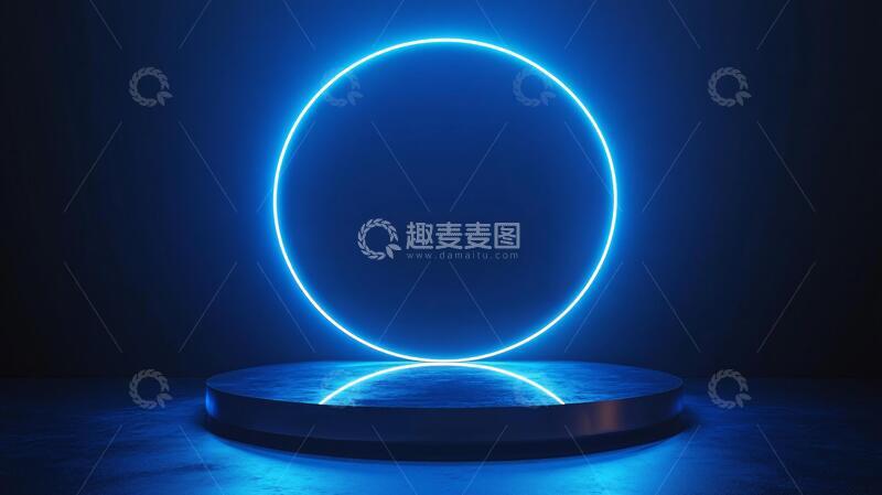 高清大图下载【趣麦麦图】圆形展示台圆形线条平台