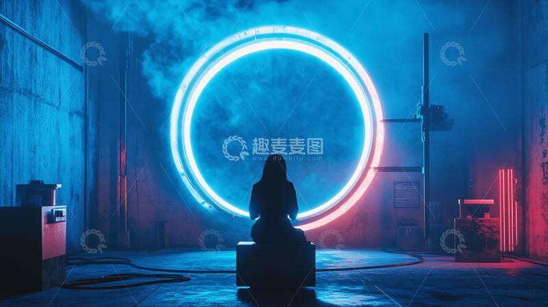 高清大图下载【趣麦麦图】霓虹灯场景造型10