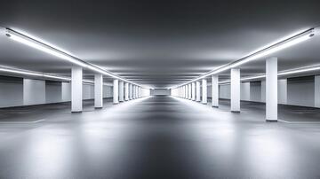 灯光走廊走廊长廊仓库