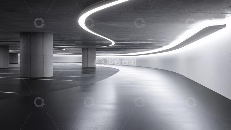 高清大图下载【趣麦麦图】停车场室内设计
