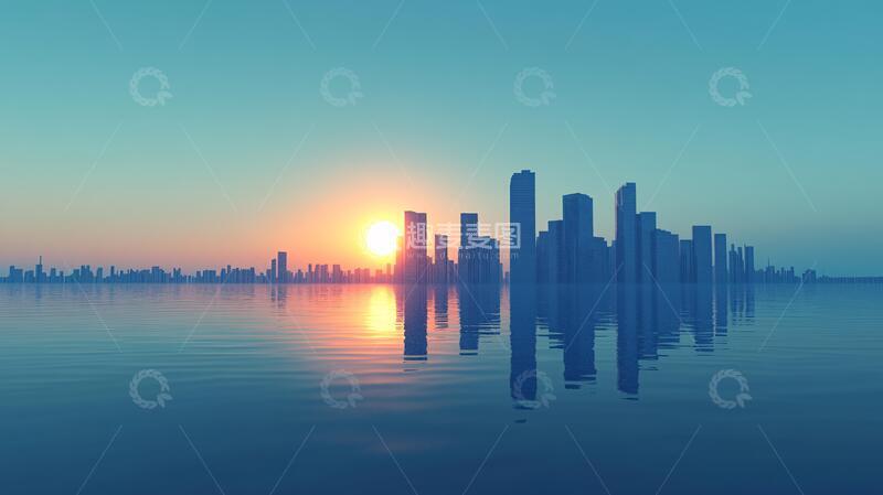 高清大图下载【趣麦麦图】镜像城市晨曦3
