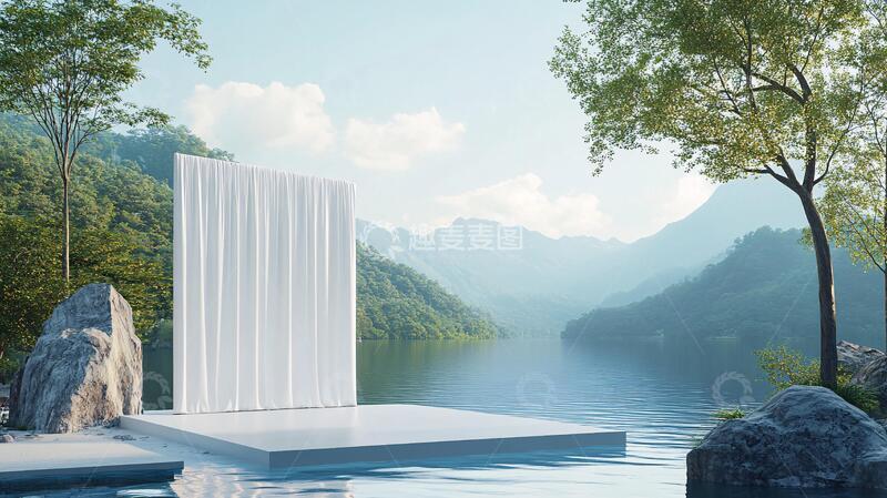 高清大图下载【趣麦麦图】创意水景模拟