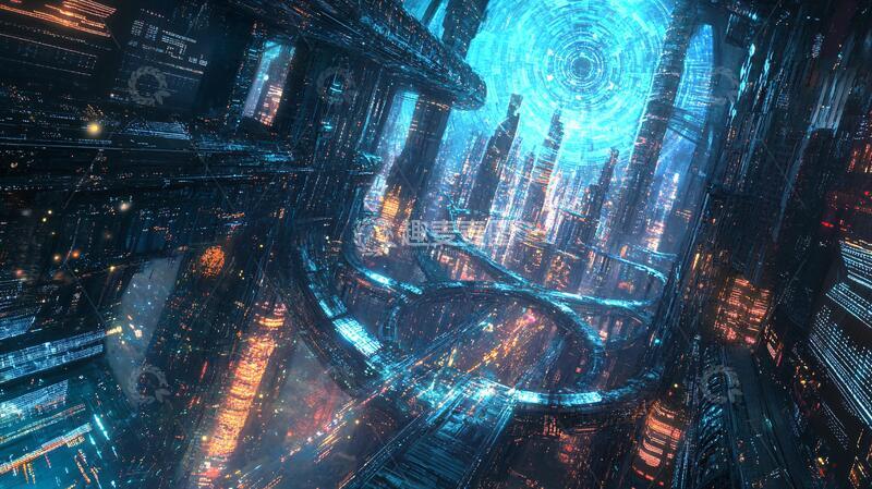 高清大图下载【趣麦麦图】-科幻背景科幻场景