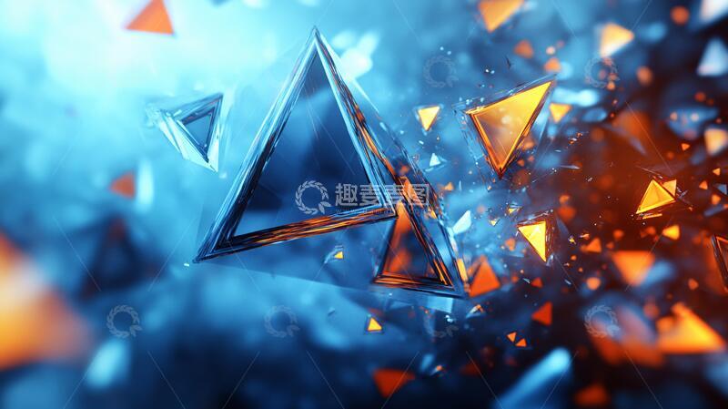 高清大图下载【趣麦麦图】前卫风格立体感背景6