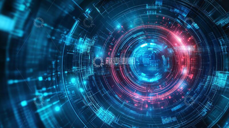 高清大图下载【趣麦麦图】科技圆环素材10