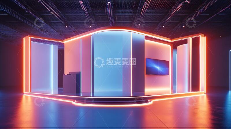 高清大图下载【趣麦麦图】赛博朋克风格迎宾区23