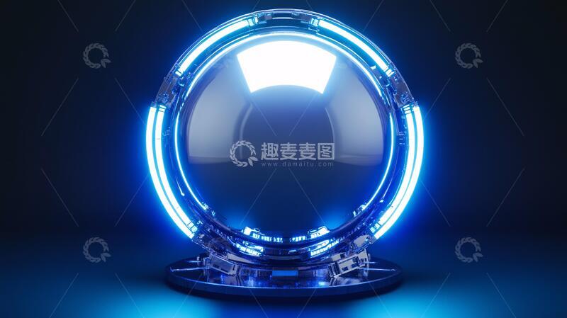 高清大图下载【趣麦麦图】科技感水晶球12