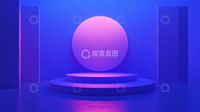 高清大图下载【趣麦麦图】简约秀场舞台平台背景