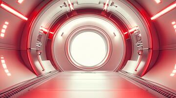 科幻走廊科幻隧道走廊