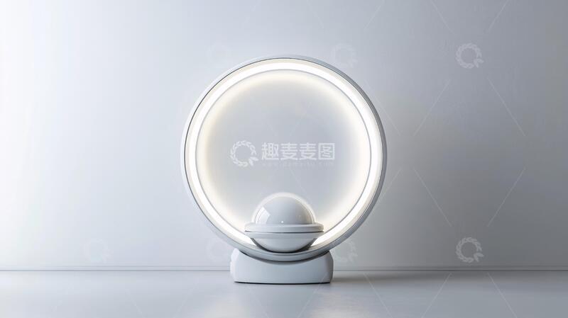 高清大图下载【趣麦麦图】磁悬浮灯圆形灯箱场景