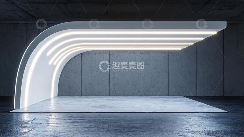 高清大图下载【趣麦麦图】科幻门头拱门前台科幻