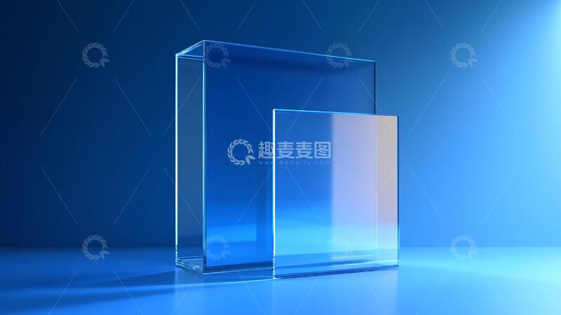 高清大图下载【趣麦麦图】玻璃拟物玻璃立体表象