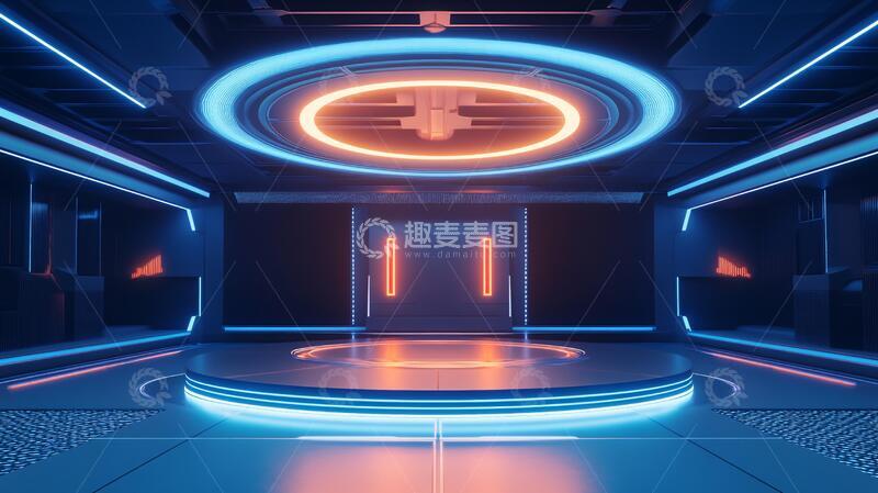 高清大图下载【趣麦麦图】赛博朋克风格迎宾区22