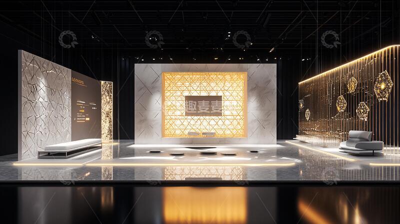 高清大图下载【趣麦麦图】发布会背景奢侈品展会