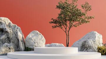 石头与树景石头平台产品