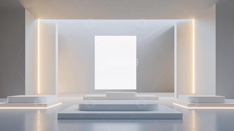 高清大图下载【趣麦麦图】简约秀场展台背景简约