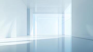 建筑设计蓝色的房间3