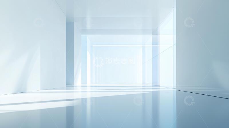 高清大图下载【趣麦麦图】建筑设计蓝色的房间3