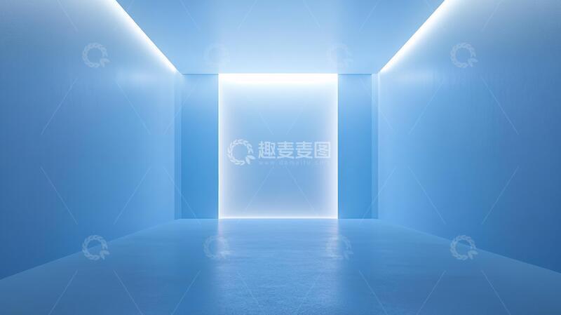 高清大图下载【趣麦麦图】蓝色画廊蓝色光影画廊
