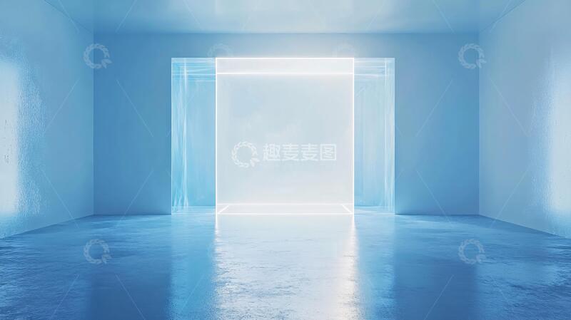 高清大图下载【趣麦麦图】蓝色画廊蓝色房间画廊