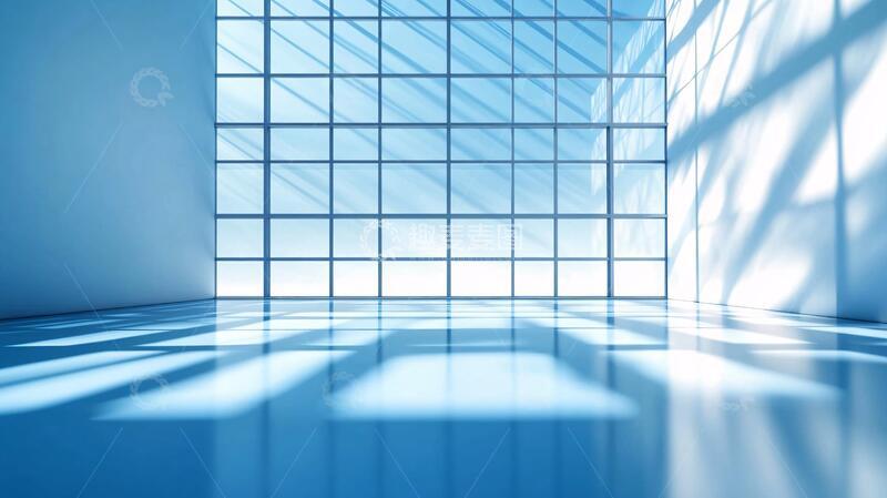 建筑设计蓝色的房间2