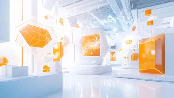 橙色科技主视觉会议1