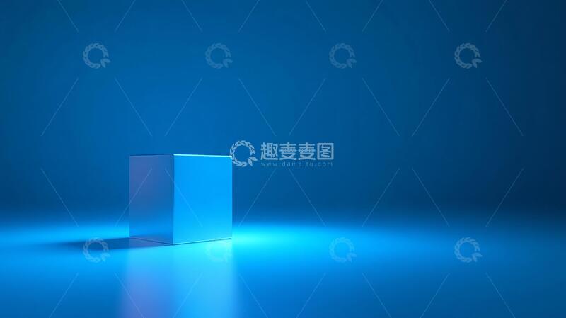 高清大图下载【趣麦麦图】蓝色的展示台10