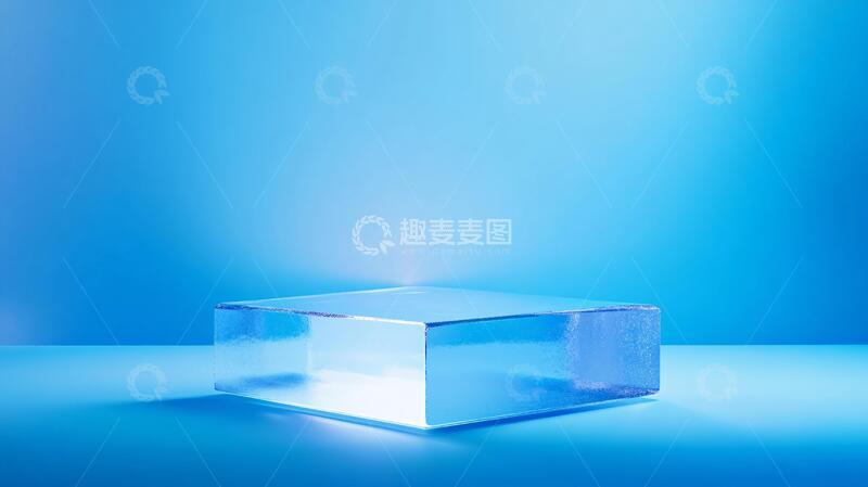 高清大图下载【趣麦麦图】蓝色的展示台11