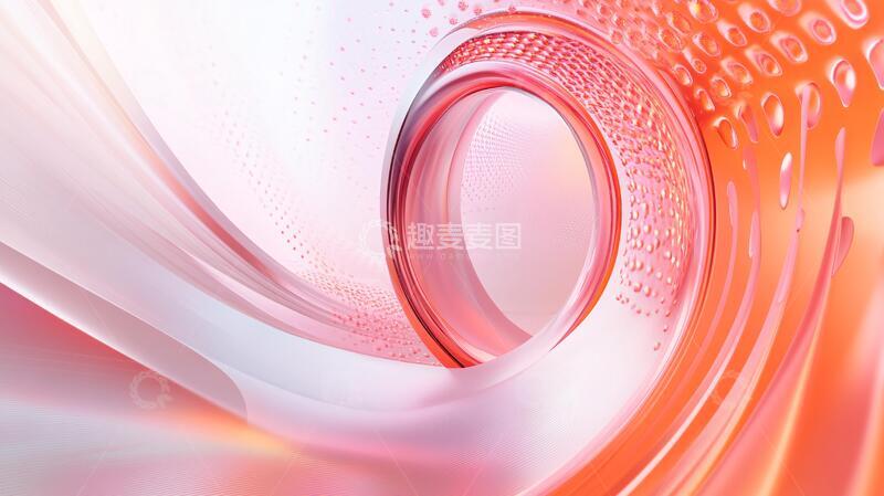 高清大图下载【趣麦麦图】粉色渐变科技风1