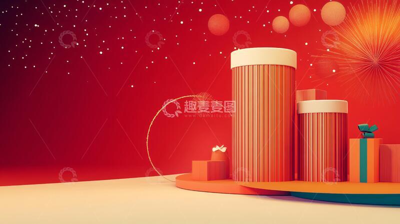 高清大图下载【趣麦麦图】奖品抽奖背景